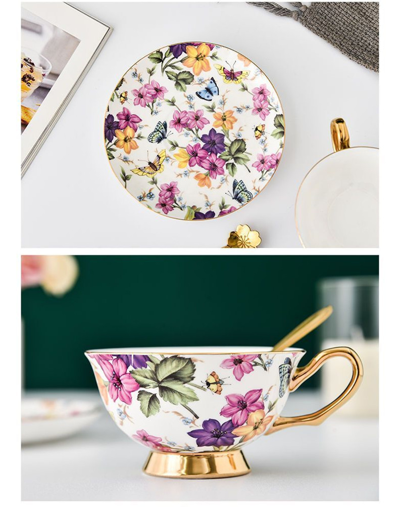 ชุดถ้วยกาแฟและจานรองพร้อมช้อน  - Espresso Cup Saucer บทวิจารณ์และราคา