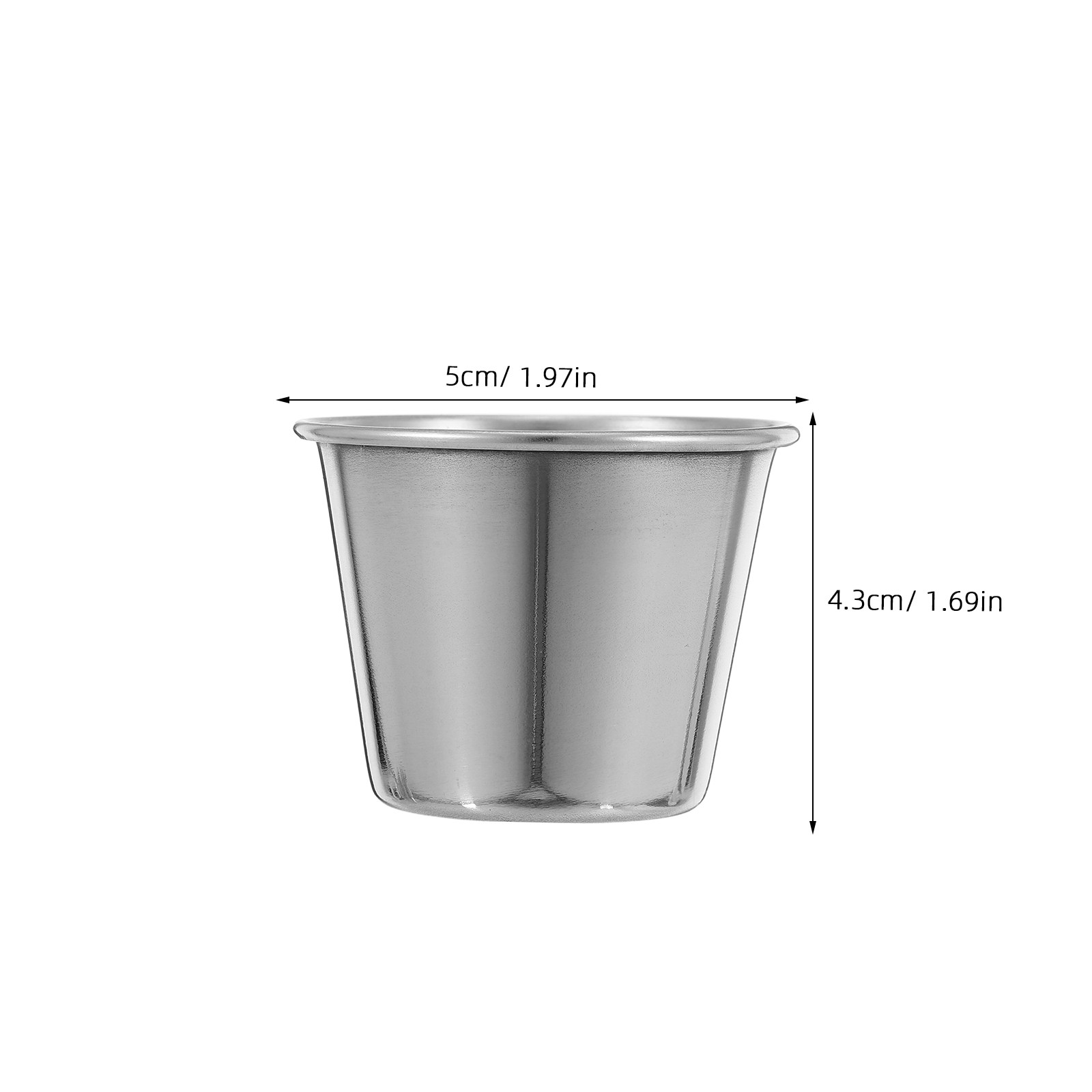 แก้วสแตนเลสสั้น 12 ชิ้น ขนาด 4 - Coffee Tea Vodka บทวิจารณ์และราคา
