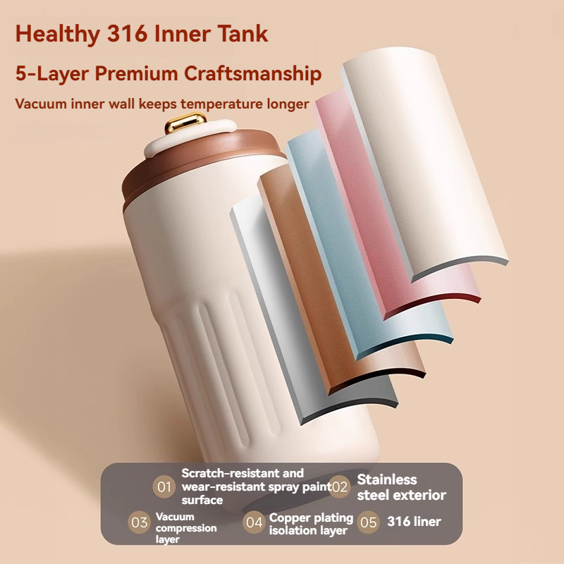 กระบอกน้ำเก็บความร้อนสแตนเลสขน - Coffee Tea Weight Loss บทวิจารณ์และราคา