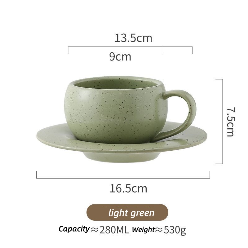 แก้วกาแฟเซรามิกวินเทจขนาด 280  - Espresso Cup Saucer บทวิจารณ์และราคา