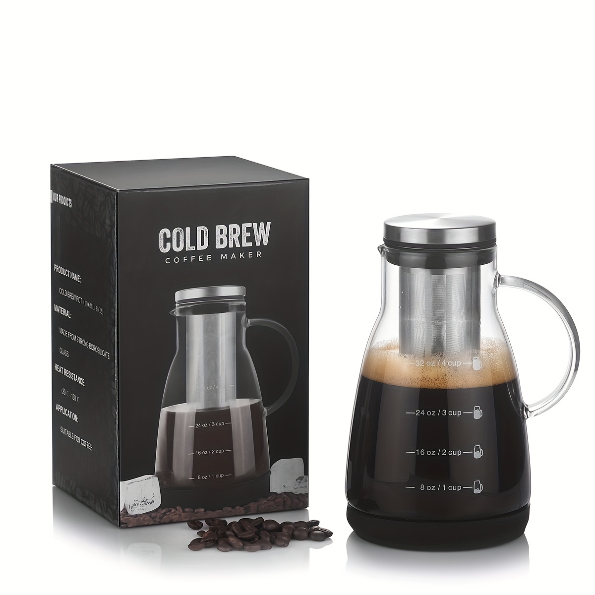 เหยือกแก้วคลาสสิกขนาด 24 ออนซ์ - Coffee Tea Brew บทวิจารณ์และราคา