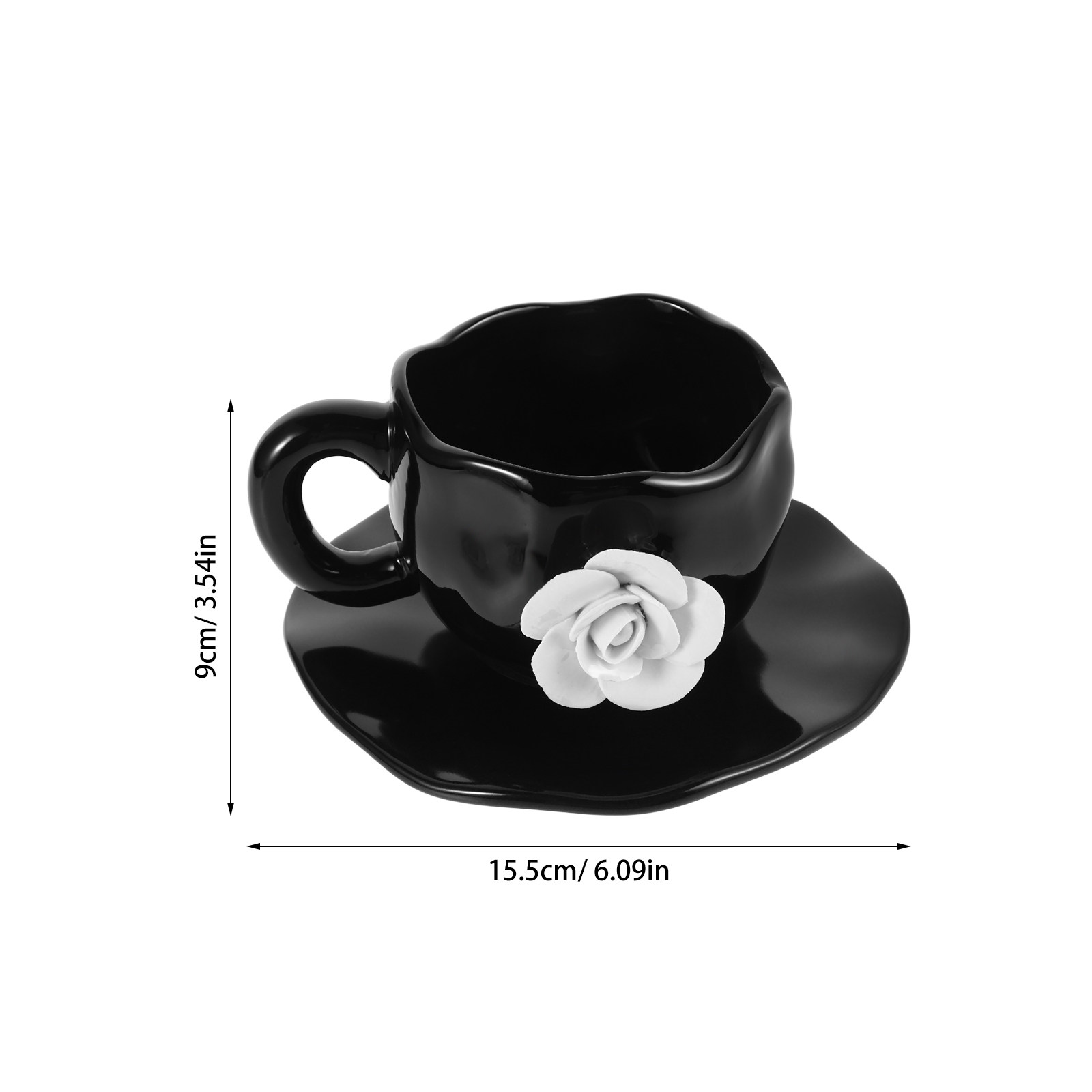 ชุดแก้วกาแฟเซรามิกดีไซน์ดอกกุห - Juice Tea Coffee บทวิจารณ์และราคา