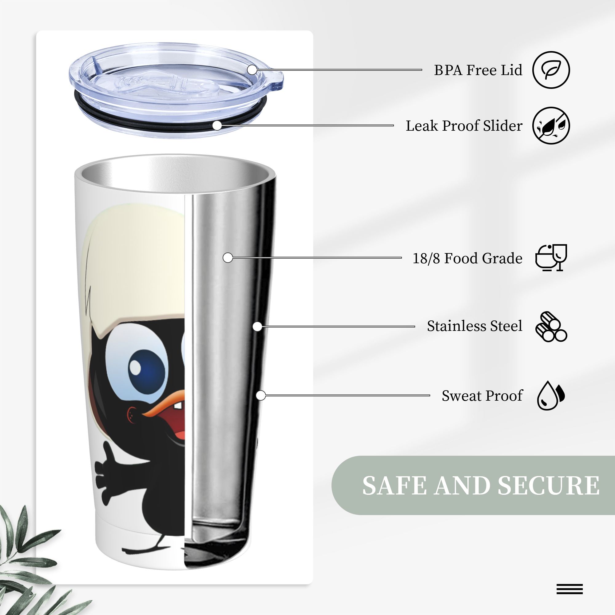 แก้วน้ำเก็บความร้อนสุญญากาศ Ca - Double Wall Mug บทวิจารณ์และราคา
