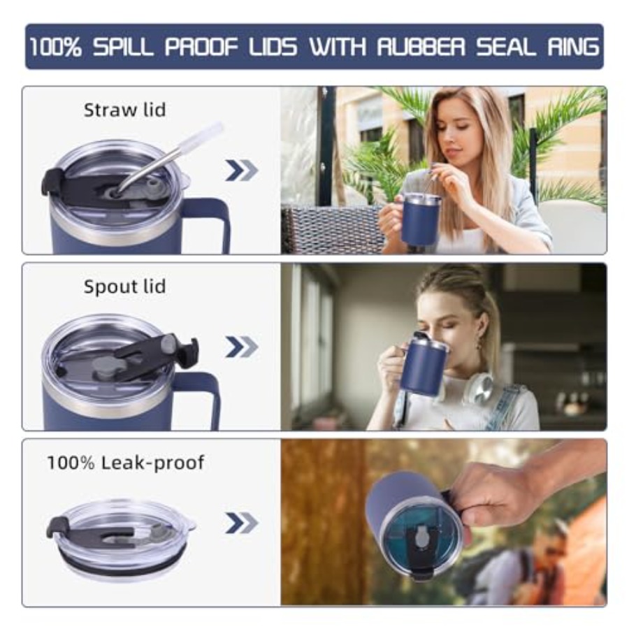 แก้วกาแฟสำหรับเดินทางและตั้งแค - Double Wall Mug บทวิจารณ์และราคา