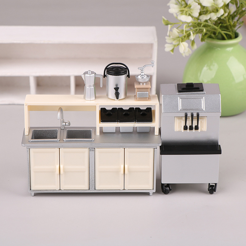 1:12 ตุ๊กตา MINI ร้านชานมเครื่ - Coffee Tea Machine For Home บทวิจารณ์และราคา