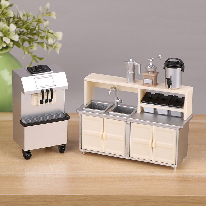 1:12 ตุ๊กตา MINI ร้านชานมเครื่ - Coffee Tea Machine For Home บทวิจารณ์และราคา